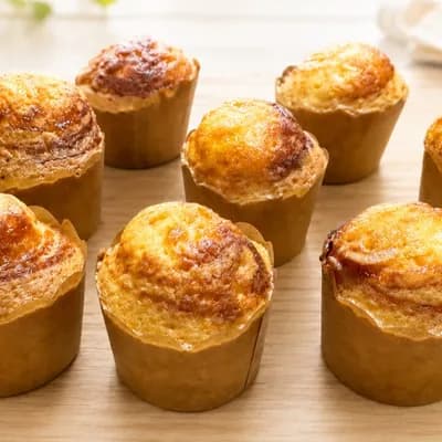 【英国の味をヘルシーに】米油と少しのバターで作るレモンカードマフィン