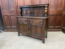 コートカップボード｜オーク材・1960年代 パネル扉の重厚キャビネット ERCOL（アーコール）