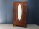 ワードローブ｜マホガニー材・1930年代 オーバルミラー扉