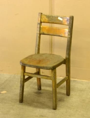スクールチェア|エルム材・1950年代 小ぶりな学校椅子