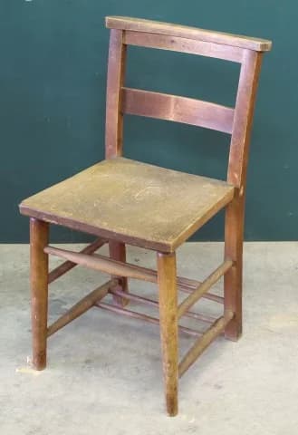 チャーチチェア｜エルム材・1920年代 木製のダイニングチェア