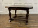 エクステンションテーブル｜オーク材・1920年代 彫刻脚の収納式伸張ダイニング