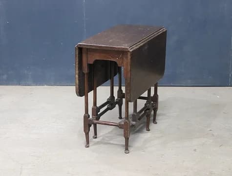 センターテーブル｜マホガニー材・1900年代 折りたたみ式ゲートレッグ