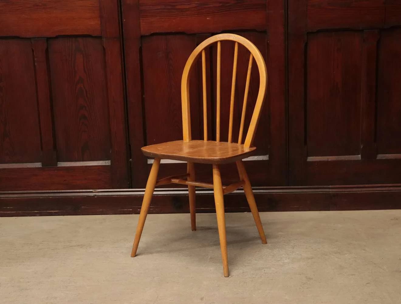 フープバックチェア｜ブナ材・エルム材・1960年代 ウィンザーキッチンチェア ERCOL（アーコール）