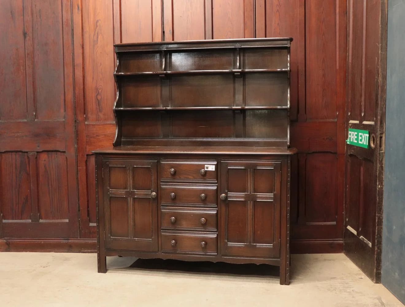 カップボード｜エルム材・1960年代 飾り棚付き ERCOL（アーコール）