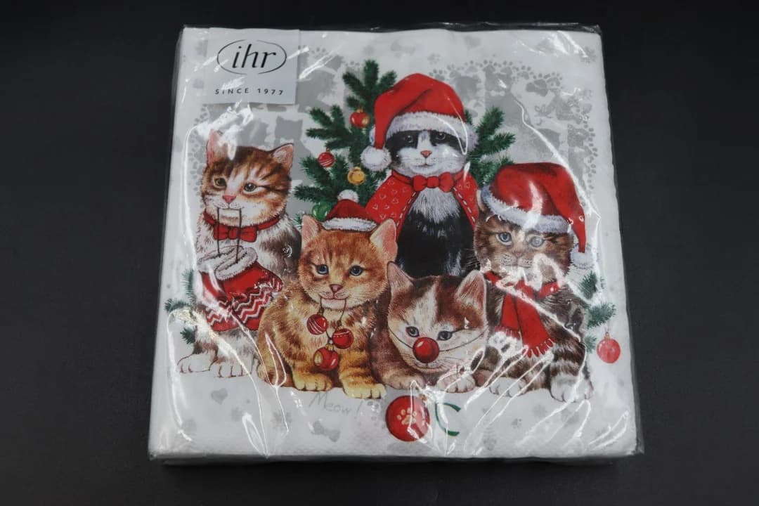クリスマスcat ペーパーナプキン