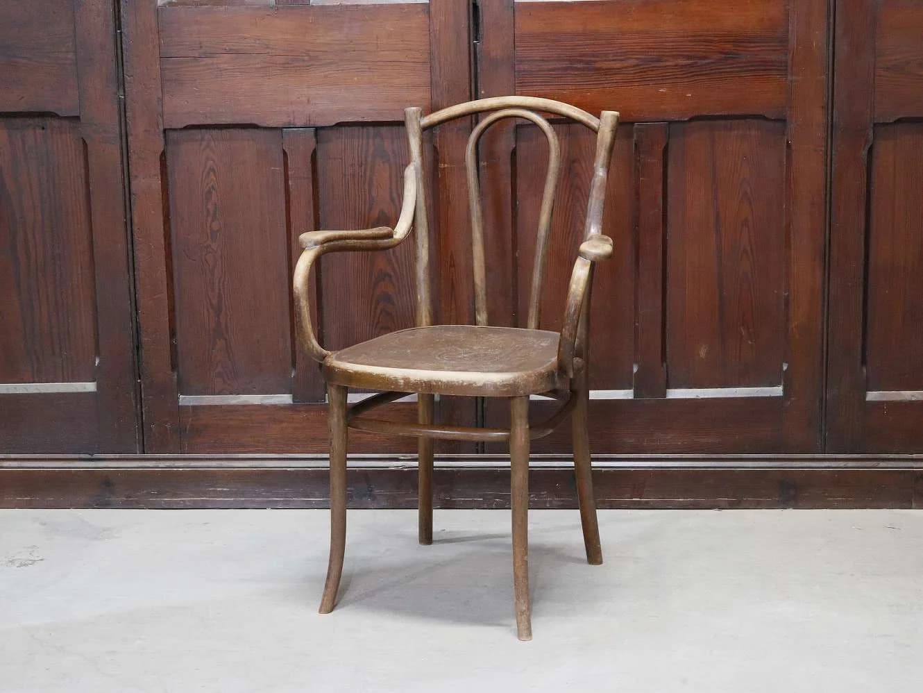 ベントウッドアームチェア｜ビーチ材・1930年代 ループバック THONET（トーネット）