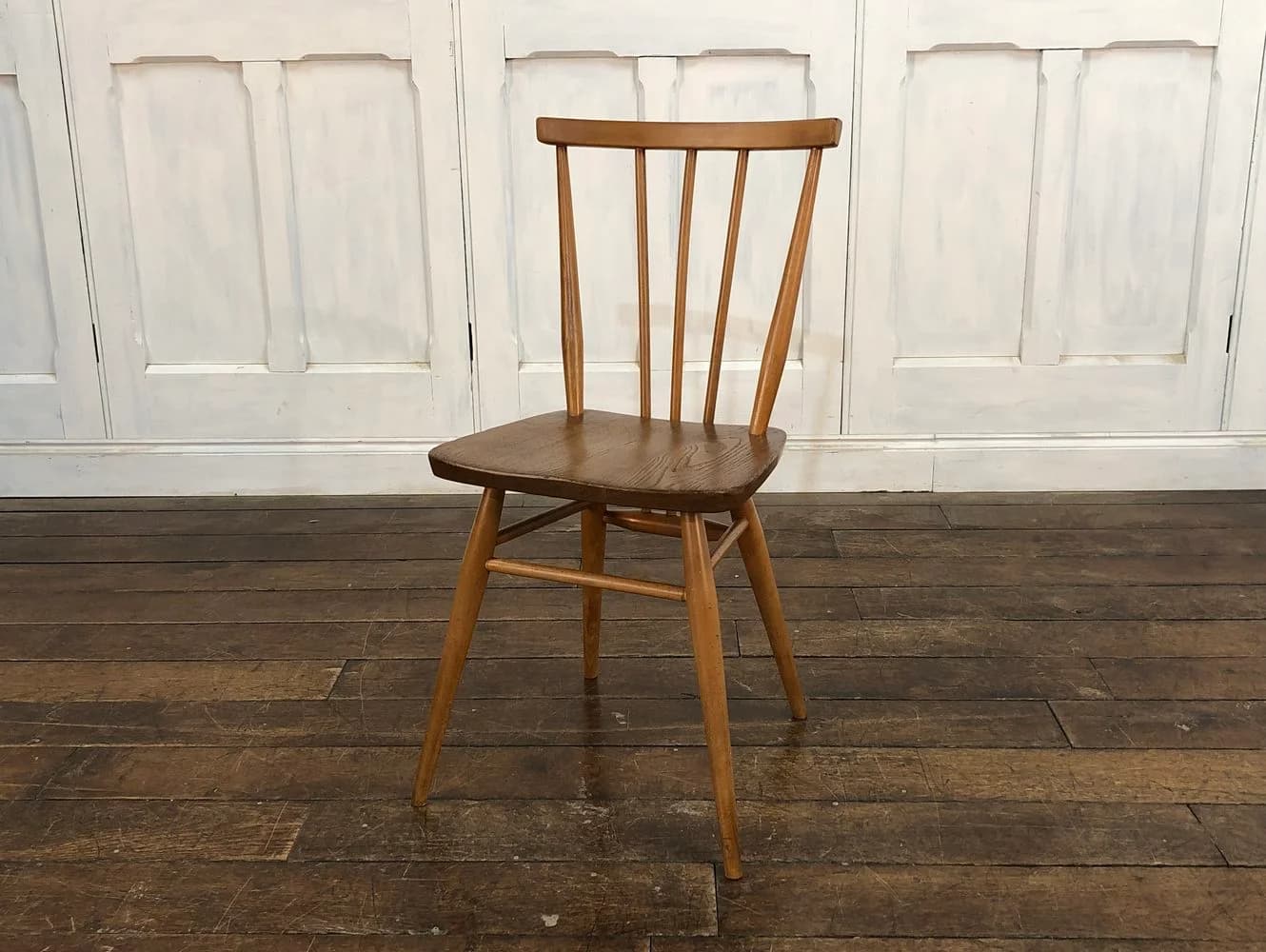 スティックバックチェア｜ブナ・エルム材・1960年代 背が抜けたダイニングチェア ERCOL（アーコール）