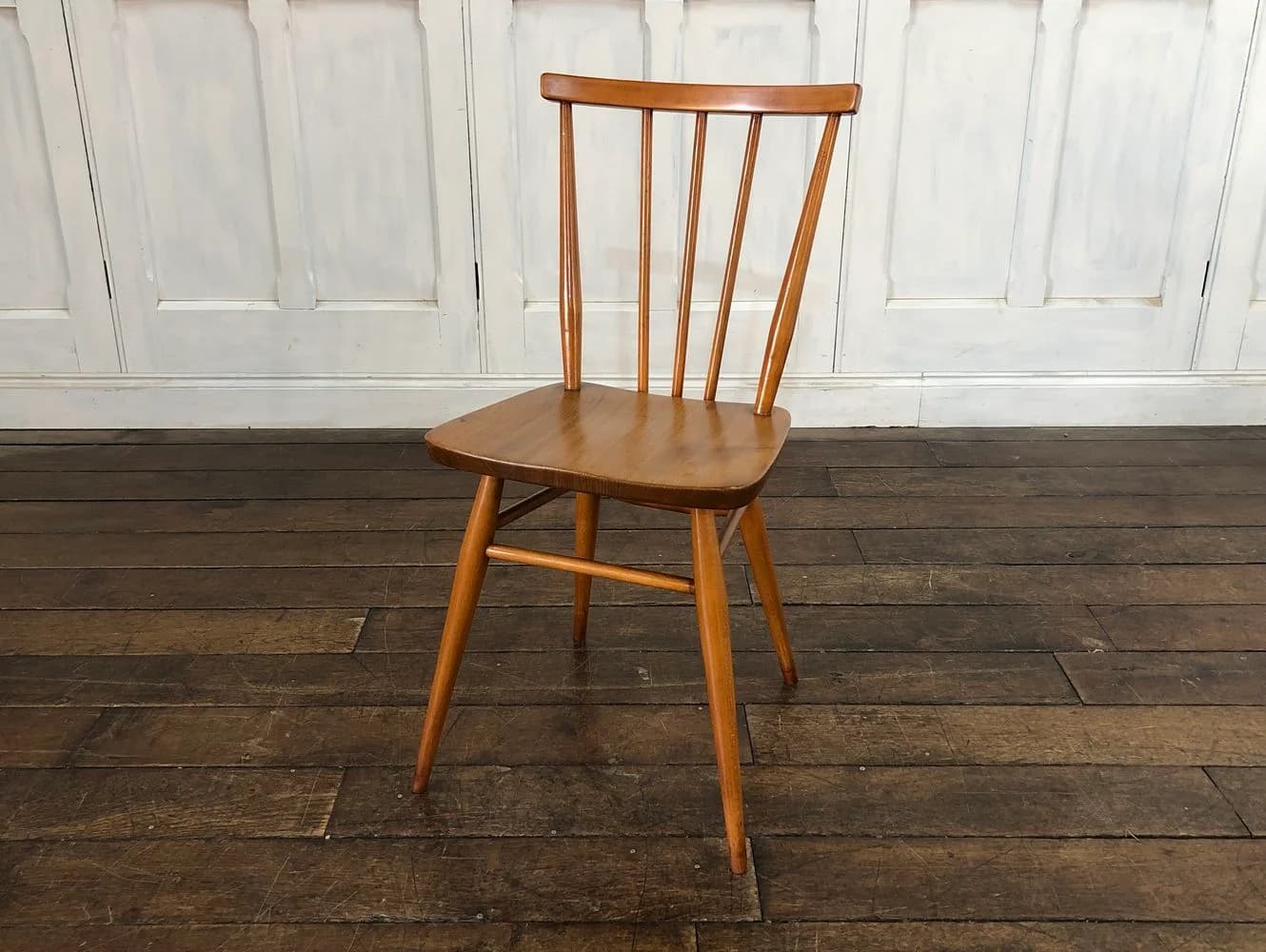 スティックバックチェア｜ブナ・エルム材・1960年代 背が抜けたダイニングチェア ERCOL（アーコール）
