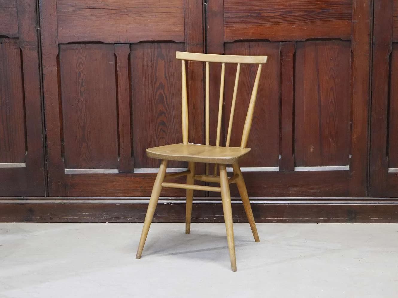 スティックバックチェア|ブナ・エルム材・1960年代 背が抜けたダイニングチェア ERCOL(アーコール)