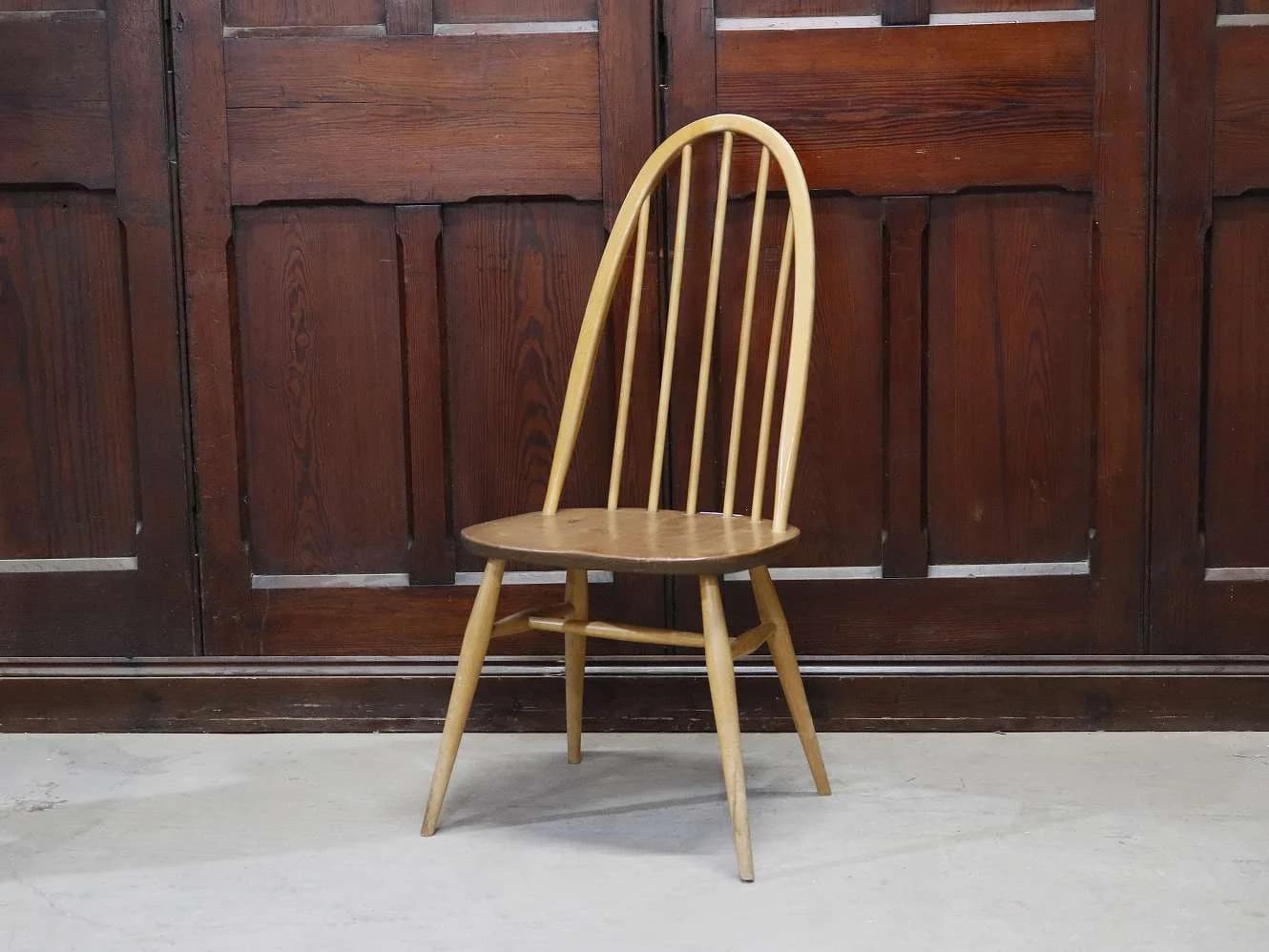 クエーカーチェア|ブナ・エルム材・1960年代 スポークバック ERCOL(アーコール)