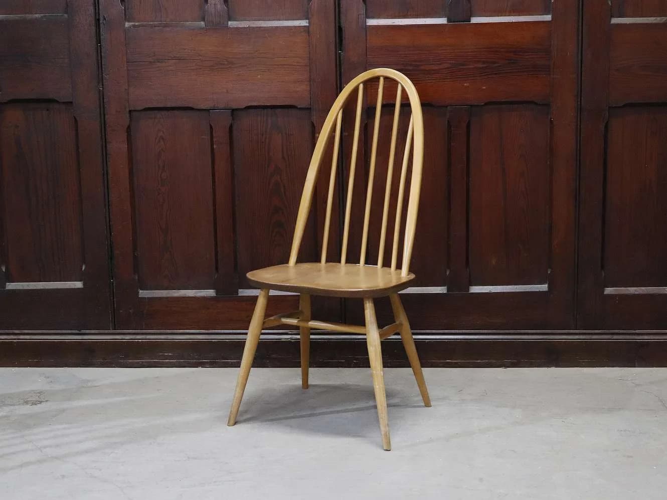 クエーカーチェア|ブナ・エルム材・1960年代 スポークバック ERCOL(アーコール)