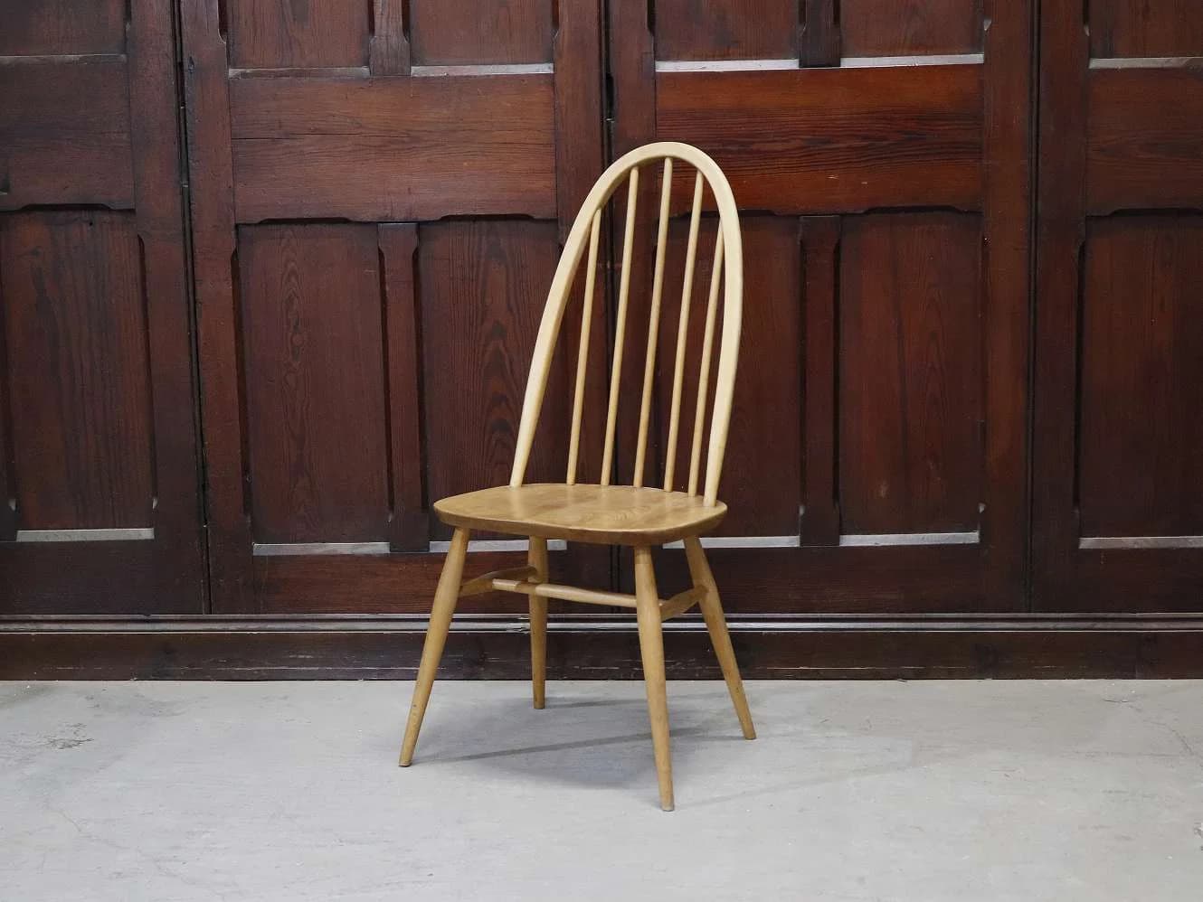 クエーカーチェア｜ブナ・エルム材・1960年代 スポークバック ERCOL（アーコール）