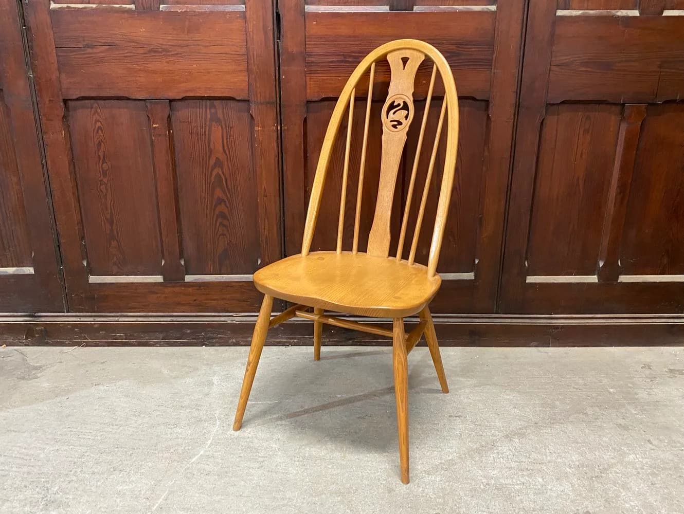 スワンバックチェア|ブナ材・エルム材・1960年代 ハイバック ERCOL(アーコール)