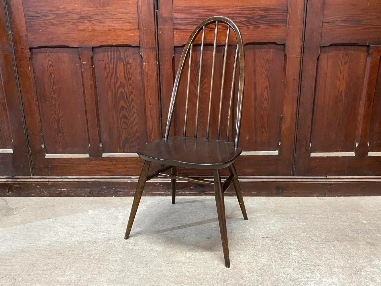クエーカーチェア｜ブナ・エルム材・1960年代 スポークバック ERCOL（アーコール）