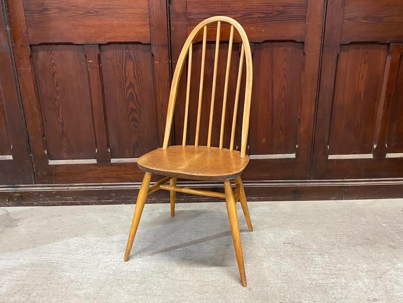 クエーカーチェア｜ブナ・エルム材・1960年代 スポークバック ERCOL（アーコール）