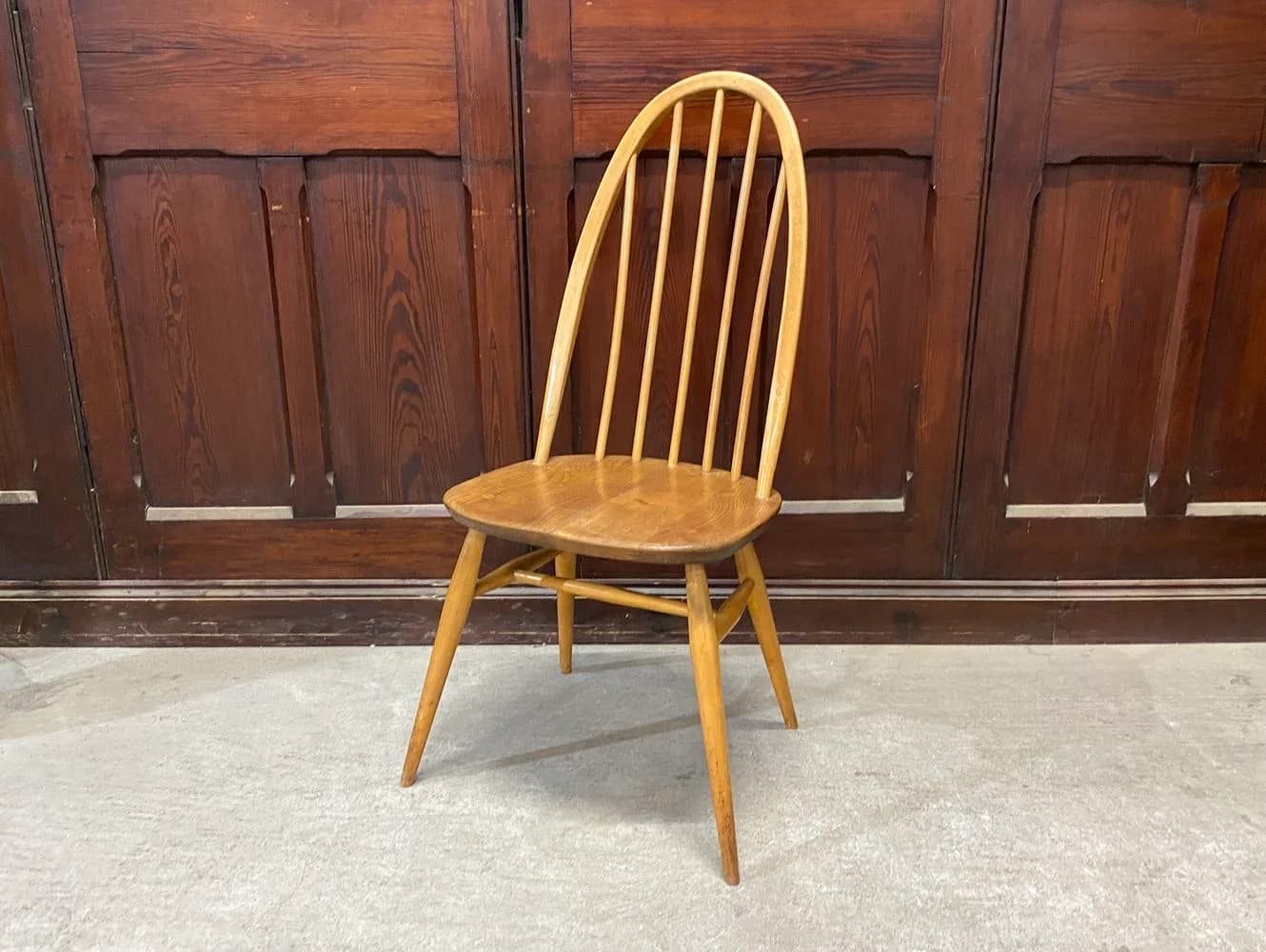 クエーカーチェア｜ブナ・エルム材・1960年代 スポークバック ERCOL（アーコール）