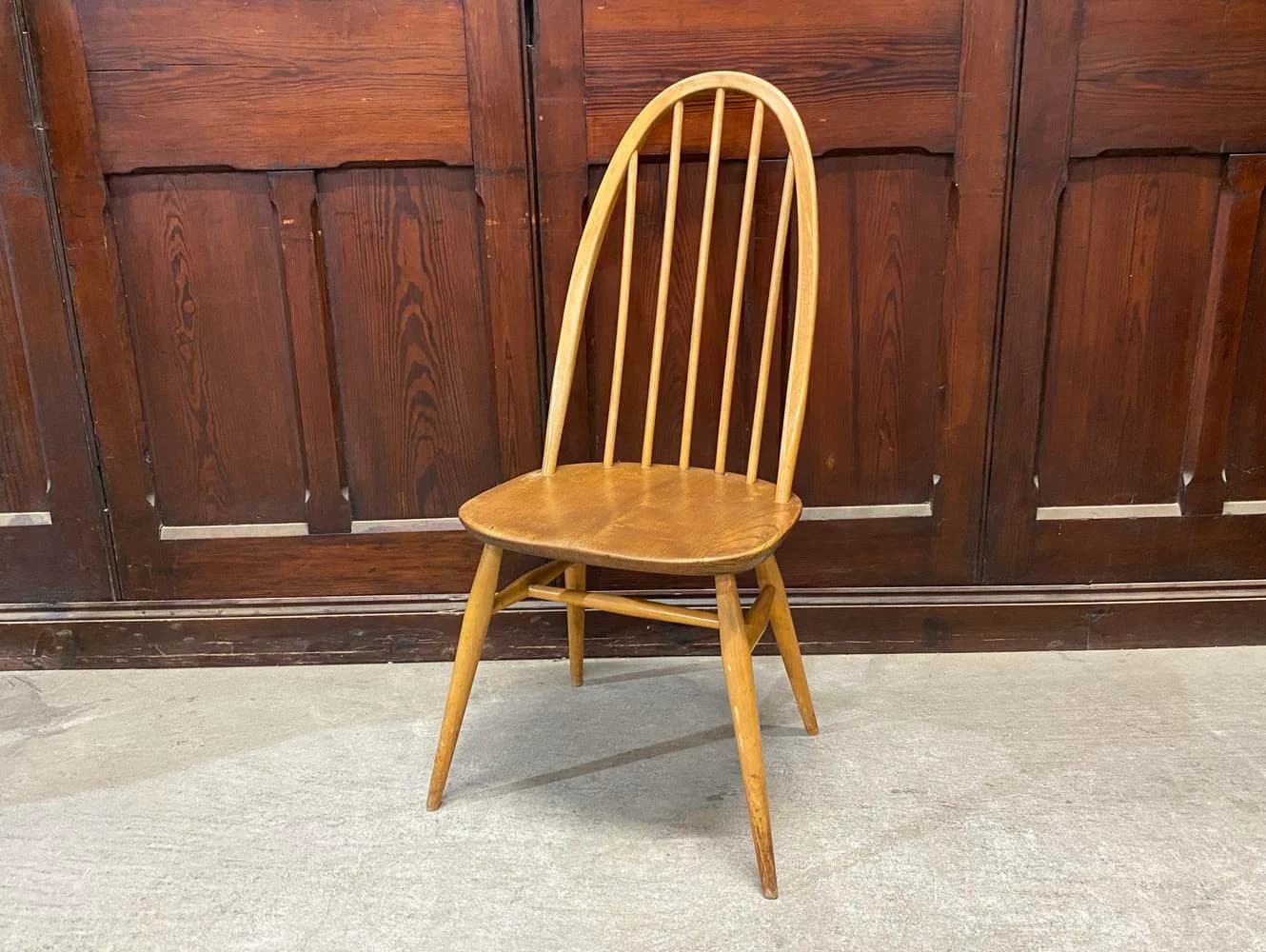 クエーカーチェア|ブナ・エルム材・1960年代 スポークバック ERCOL(アーコール)