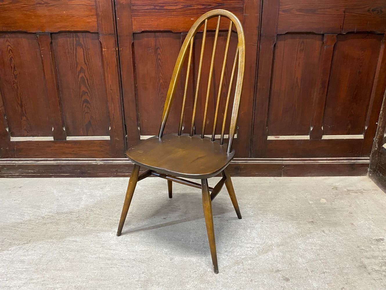 クエーカーチェア｜ブナ材・エルム材・1960年代 ハイバックのウィンザーチェア ERCOL（アーコール）