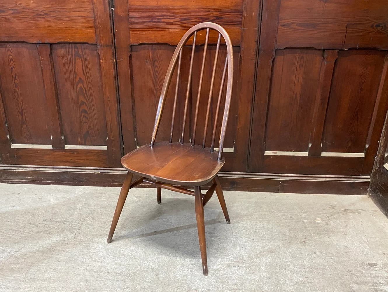 クエーカーチェア|ブナ材・エルム材・1960年代 背もたれ美しいウィンザー様式 ERCOL(アーコール)