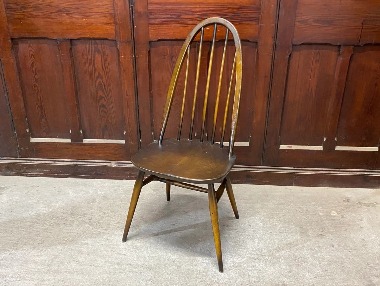 クエーカーチェア|ブナ材・エルム材・1960年代 ハイバックのウィンザーチェア ERCOL(アーコール)