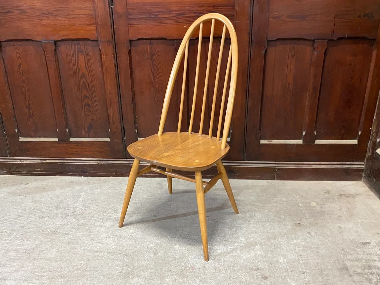 クエーカーチェア|ブナ材・エルム材・1960年代 ハイバックのウィンザーチェア ERCOL(アーコール)