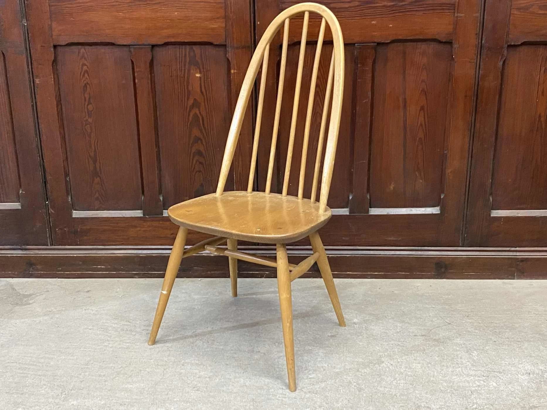 クエーカーチェア｜ブナ材・エルム材・1960年代 ハイバックのウィンザーチェア ERCOL（アーコール）