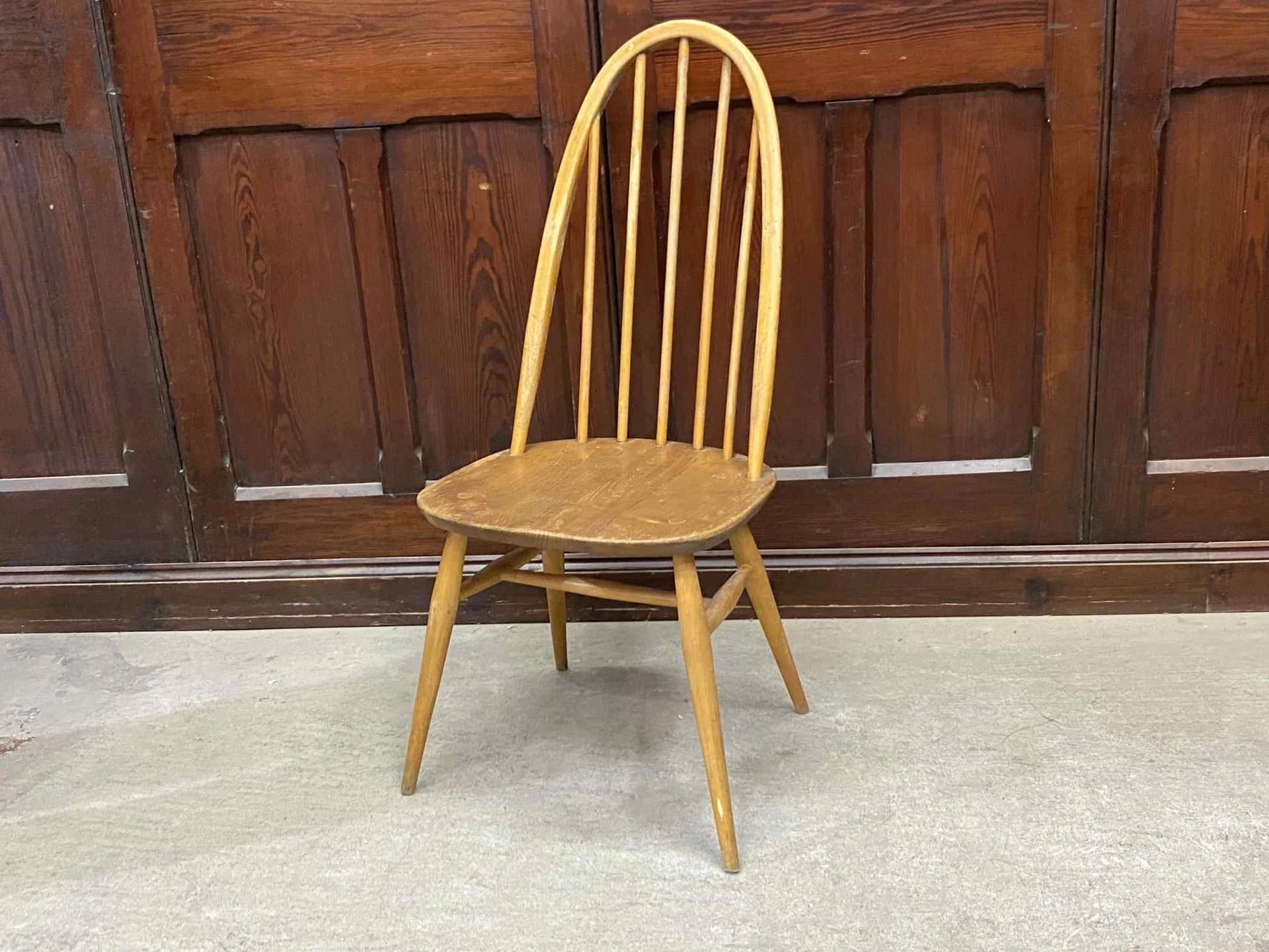 クエーカーチェア|ブナ材・エルム材・1960年代 背もたれ美しいウィンザー様式 ERCOL(アーコール)