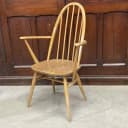 クエーカーアームチェア｜ブナ・エルム材・1960年代 ハイバック肘掛け付き ERCOL（アーコール）