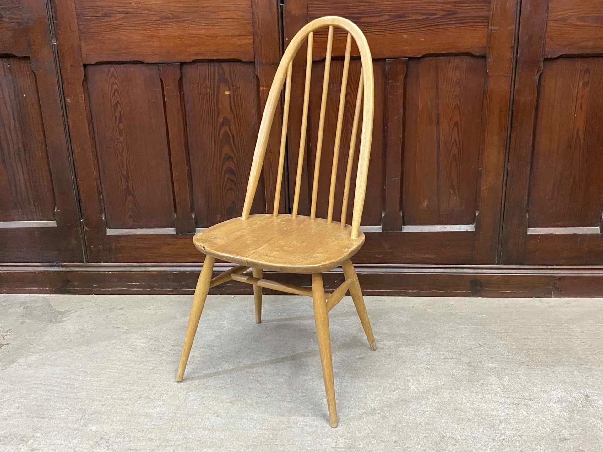 クエーカーチェア｜ブナ・エルム材・1960年代 スポークバック ERCOL（アーコール）