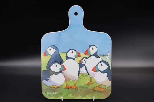 Playful Puffins ミニチョッピングボード