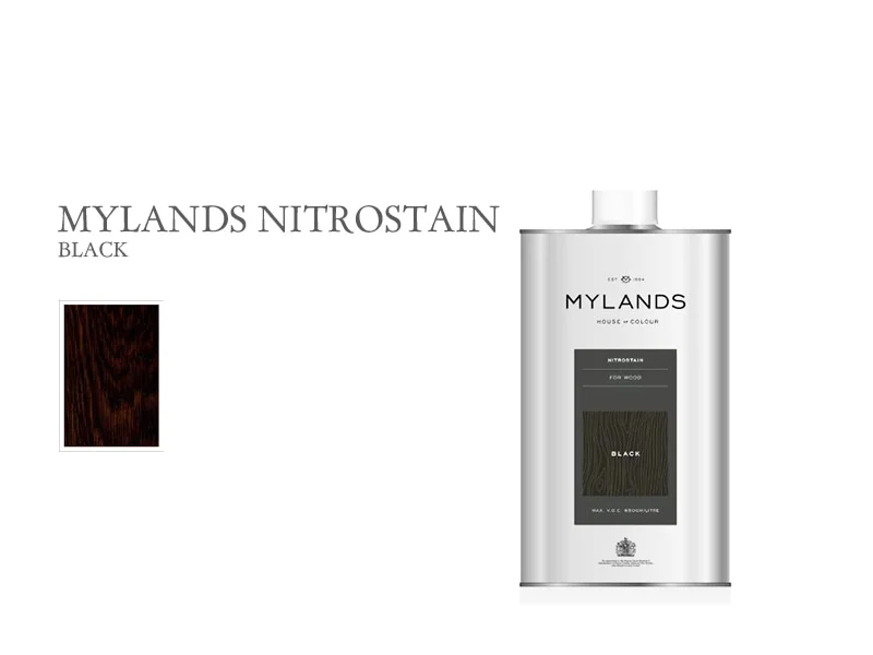 マイランズ ブラック 250ml｜ナイトロステイン 英国製 木部用 着色ステイン