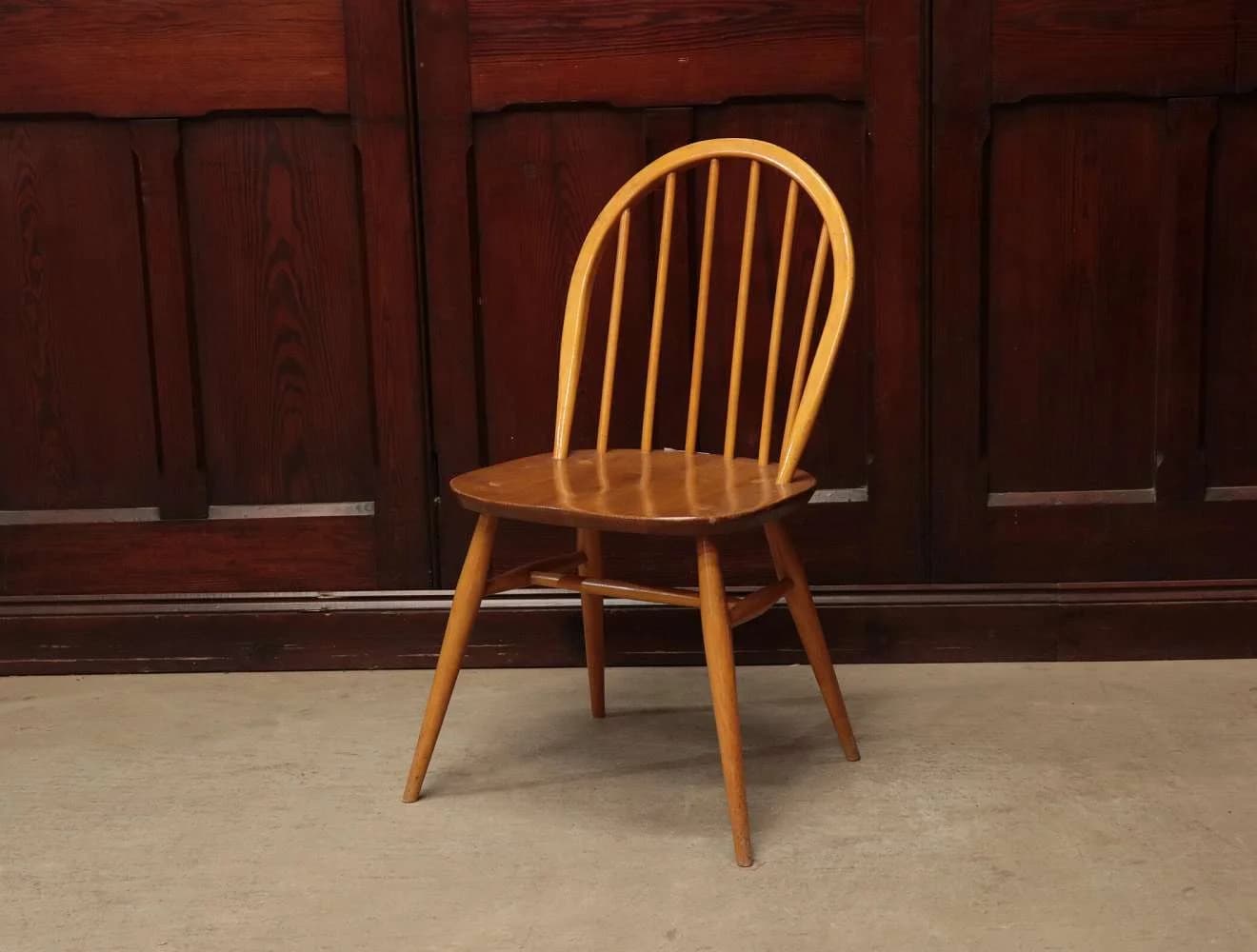 フープバックチェア|ブナ材・エルム材・1960年代 スポークバックの名作 ERCOL(アーコール)