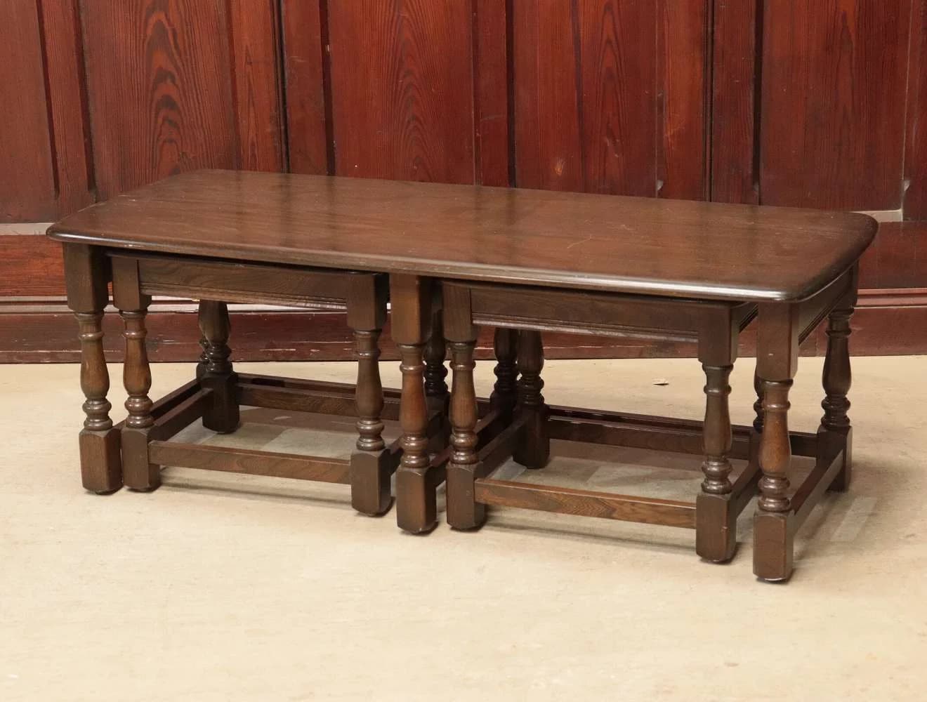 ネストテーブル|エルム材・1960年代 ロングテーブル型 ERCOL(アーコール)