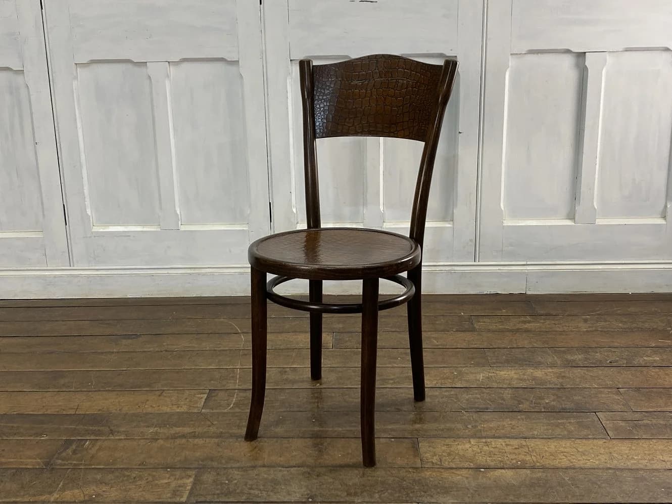 ベントウッドチェア|ブナ材・1930年代 パネルバックの曲木椅子 THONET(トーネット)