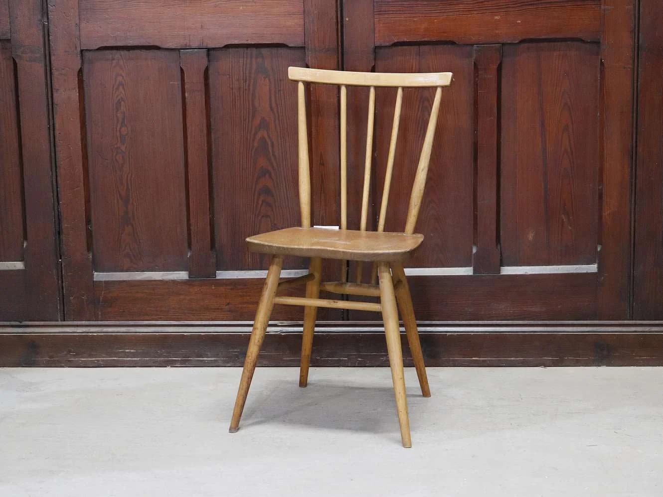 スティックバックチェア|ブナ・エルム材・1960年代 背が抜けたダイニングチェア ERCOL(アーコール)