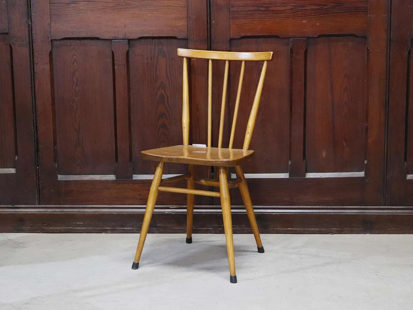 スティックバックチェア|ブナ・エルム材・1960年代 背が抜けたダイニングチェア ERCOL(アーコール)
