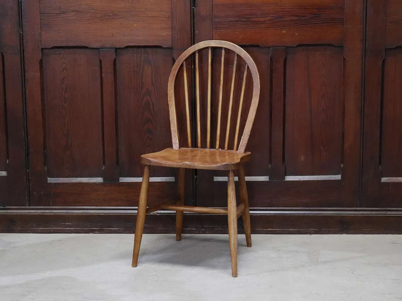 フープバックチェア|ブナ材・エルム材・1960年代 スポークバックの名作 ERCOL(アーコール)