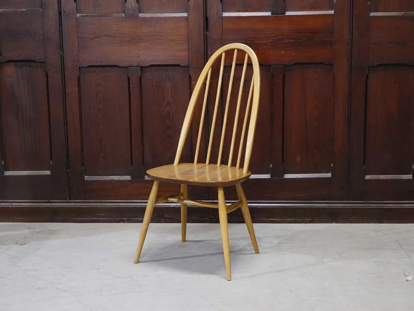 クエーカーチェア|ブナ・エルム材・1960年代 スポークバック ERCOL(アーコール)