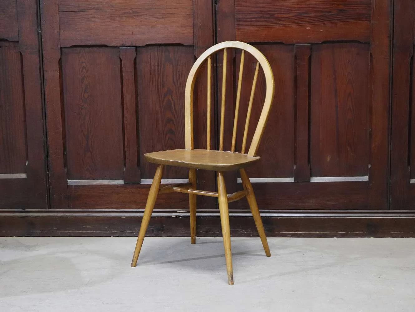 フープバックチェア|ブナ材・エルム材・1960年代 ハイバック ERCOL(アーコール)