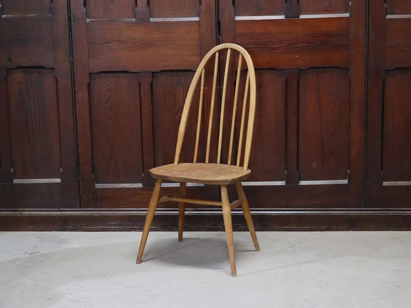 クエーカーチェア|ブナ・エルム材・1960年代 スポークバック ERCOL(アーコール)