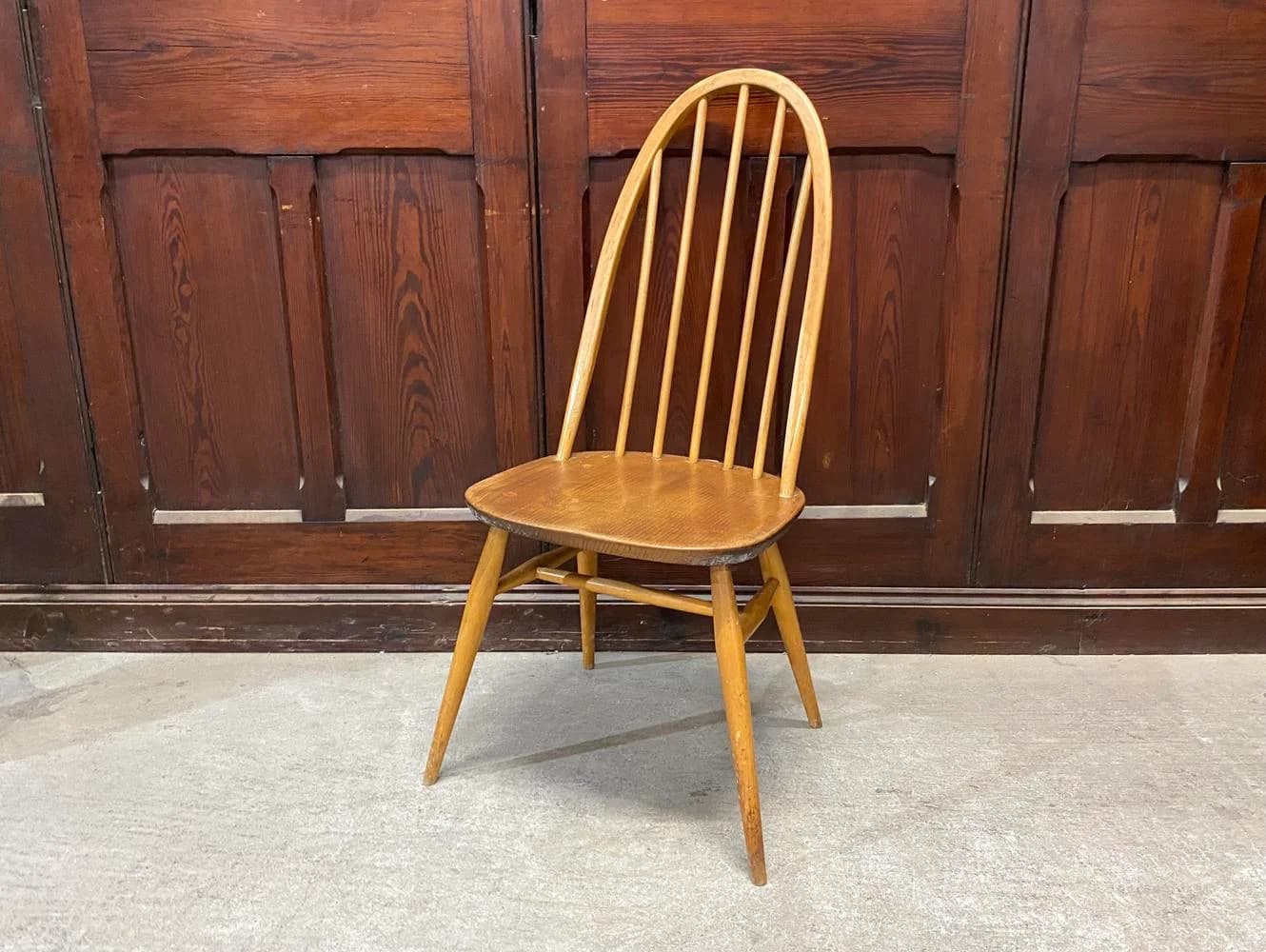 クエーカーチェア|ブナ・エルム材・1960年代 スポークバック ERCOL(アーコール)