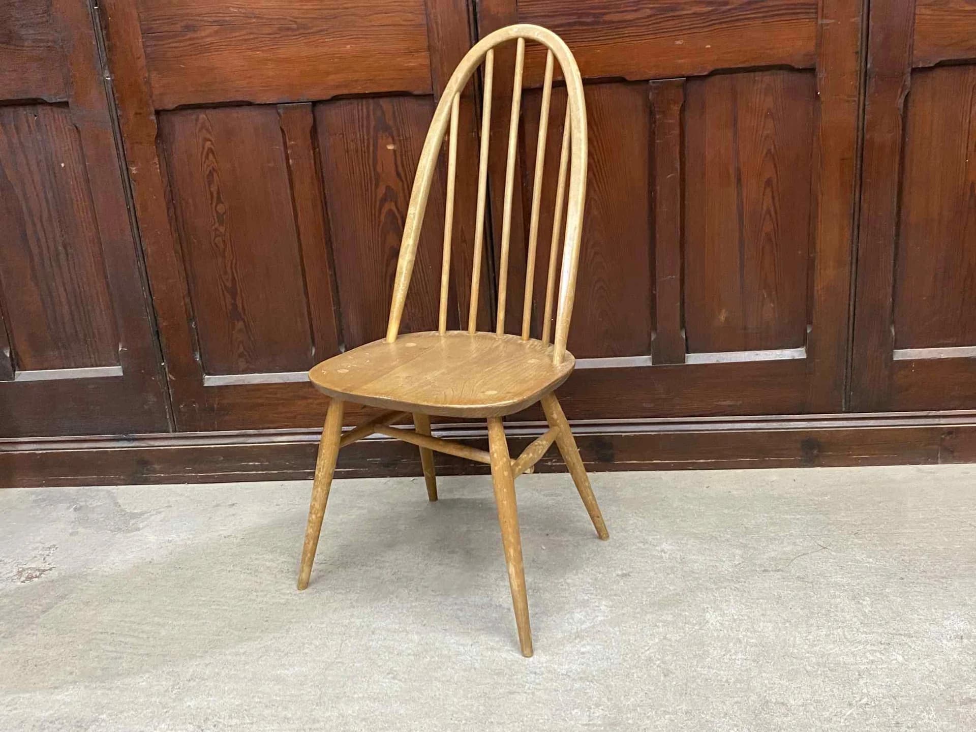クエーカーチェア|ブナ材・エルム材・1960年代 ハイバックのウィンザーチェア ERCOL(アーコール)