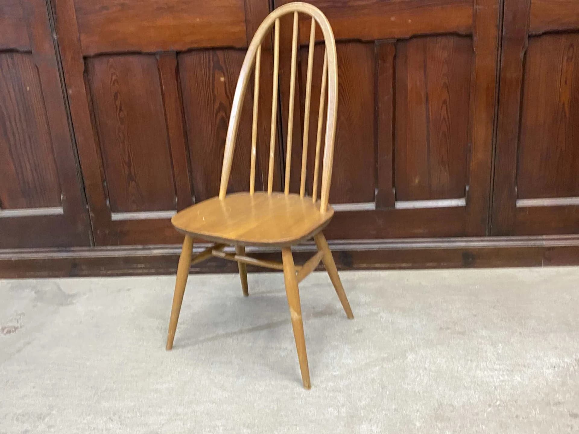 クエーカーチェア|ブナ材・エルム材・1960年代 幅広座面のダイニングチェア ERCOL(アーコール)