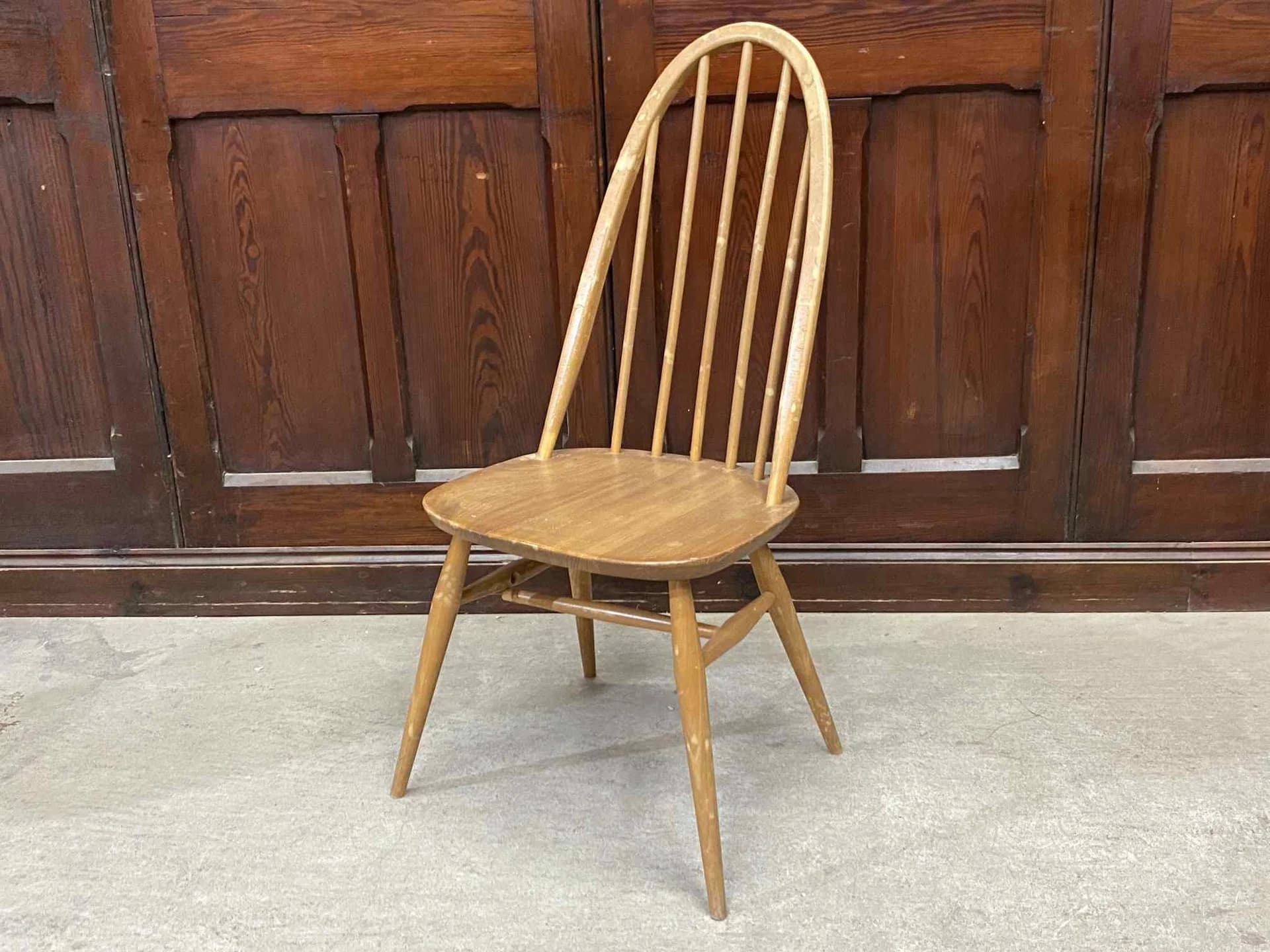 クエーカーチェア|ブナ材・エルム材・1960年代 ハイバックのウィンザーチェア ERCOL(アーコール)