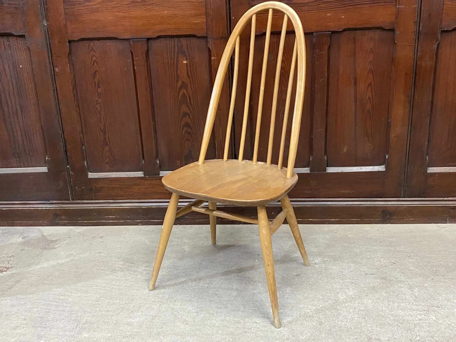 クエーカーチェア|ブナ材・エルム材・1960年代 背もたれ美しいウィンザー様式 ERCOL(アーコール)