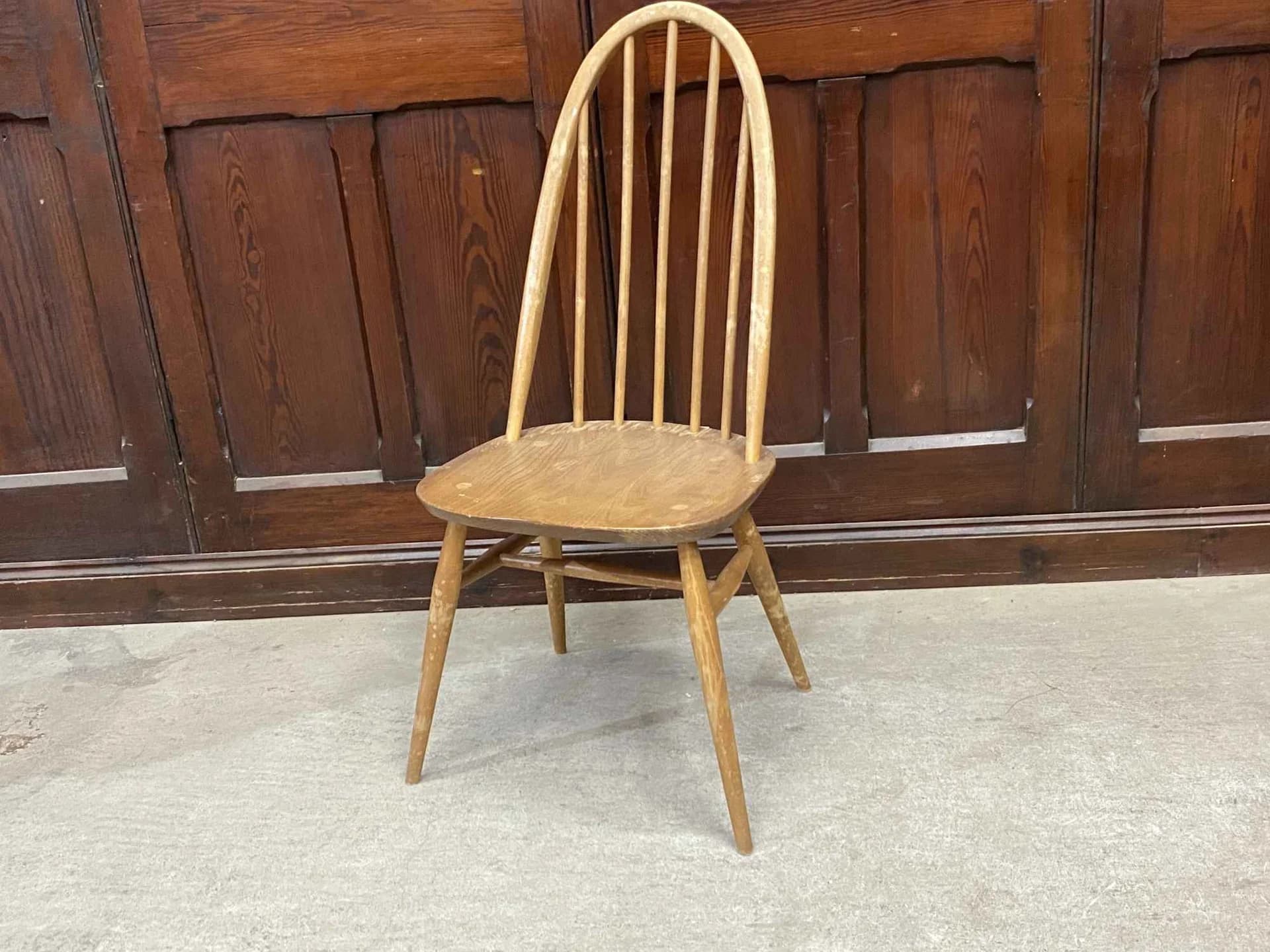 クエーカーチェア|ブナ材・エルム材・1960年代 ハイバックのウィンザーチェア ERCOL(アーコール)