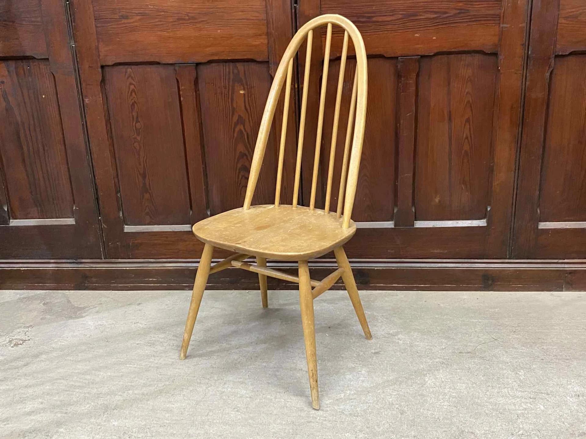クエーカーチェア|ブナ材・エルム材・1960年代 幅広座面のダイニングチェア ERCOL(アーコール)